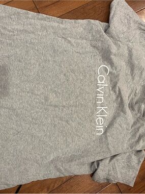Calvin Klein Heather Gray Short Sleeve Logo Tee